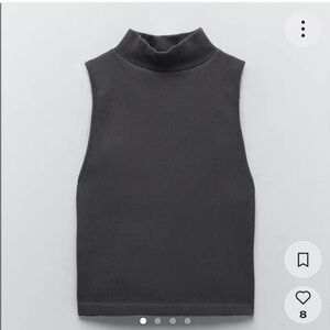 Zara Black Tank Top Sleeveless Classic